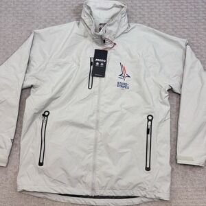 Musto Sardinia BR1 Jacket Platinum Waterproof Men's Sz 2XL Stars And Stripes USA